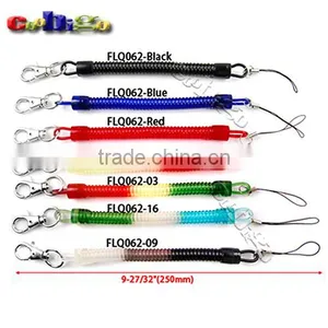 9-27/32"(250mm) Mix Color Expandable Coil With Metal Hook for Mobile Phone Straps thumbnail-1