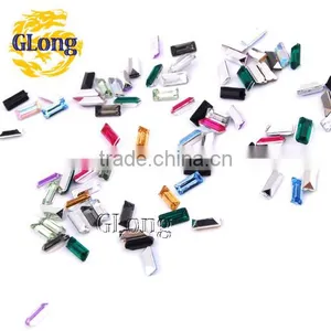3*7mm Acrylic Point Back Rectangular Mix Color Bling Rhinestone&Crystal For Stylish Bags Garment Shoes #GY014-7P(Mix-s) thumbnail-1