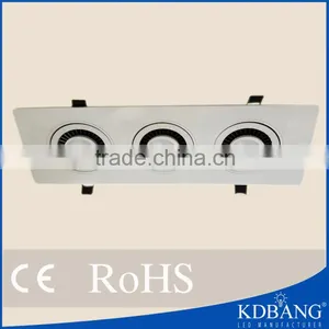 Recessed Square Downlight Cob 3*3w Double Sqaure Hid Spotlight thumbnail-1
