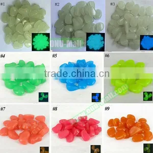 Colorful Man-made Pebbles Luminous Stone, Night Light Stones for Garden Walkway Decorative Quality Choice thumbnail-6