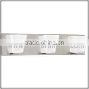 UL CUL Listed Bathroom Metal Base 3 Heads Lamps Hotel Glass Wall Light Fixtures W81254 thumbnail-1