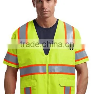 Imprinted CornerStone ANSI 107 Class 3 Dual Color Safety Vests thumbnail-1