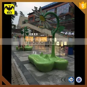 HLT Theme Park Fiberglass Bench Outdoor thumbnail-2