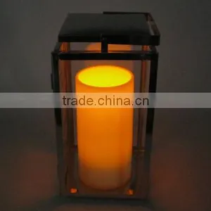 4x8 Inch Yellow Flickering Big Pillar Outdoor Battery Led Candle thumbnail-6