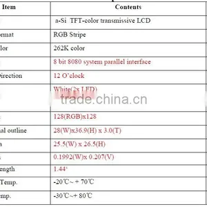 128 * 128 TFT LCD Display (ybt015a) thumbnail-4
