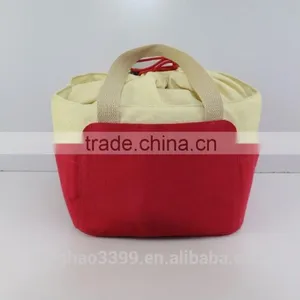 2016 New Design Cooler Bag Cotton Lunch Bag Fashion Drawstring Cooler Bag thumbnail-3