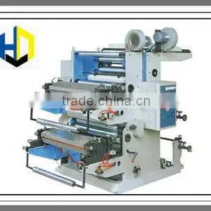 Newest Type Two Color Flexographic Plastic Bag Printing Press thumbnail-1