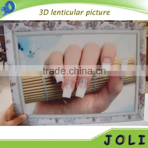 Custom Plastic 0.45mm PET 3D Printing 3D Lenticular Picture Nail thumbnail-2