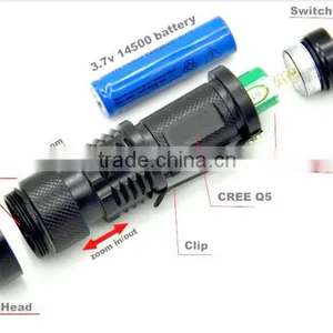 Strong Light Flashlight Wholesale Zoom Scale Mini Led Flashlight thumbnail-4