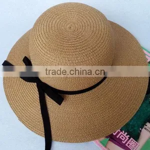 Top Level Excellent Quality Fashion Woman Beach Straw Hat thumbnail-5