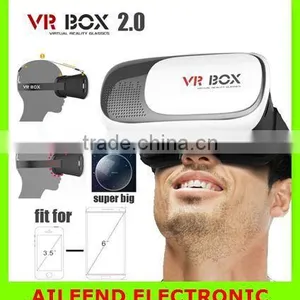 VR Virtual Reality Glasses Google Cardboard 3d Game Movie for 3.5" - 6.0" Smart Phone Head Mount Plastic VR BOX 2.0 Version thumbnail-1
