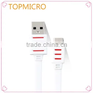 2016 Colorful Fresh Look Type-C to USB2.0 Flat Wire Phone Cable thumbnail-1