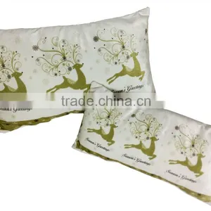 Fashion Panne Printed Mi-lu Deer Christmas Eco-pillow for Family thumbnail-2