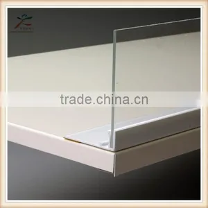 Clear Plastic Supermarket Shelf Dividers Used With Pushers Quality Choice thumbnail-3
