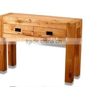 Solid Wooden Console Table Oak Furniture thumbnail-1