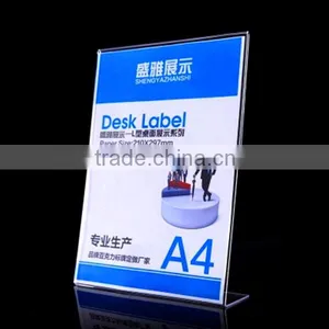 L Shape a4 Acrylic Display Stand thumbnail-1