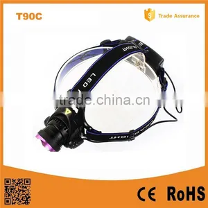 1~2*18650 Rechargeable High Power Aluminum Headlamp LED With C-REE Quality Choice thumbnail-1