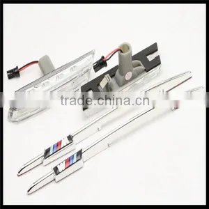 Led Side Light for E46 LCI Facelift With M Logo LED Clear Side Marker Lights Turn Signals FOR BMW thumbnail-1