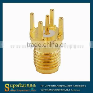 SMA Thru Hole Jack Circle PCB Mount Sma rf Cable thumbnail-1