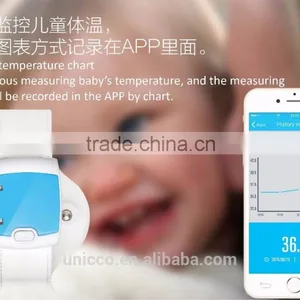 Baby Temperature Tracker Bluetooth Wristband Smart Thermometer Adjusted Belt Length thumbnail-1
