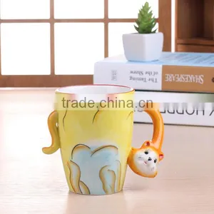Excellent Design Squirrel Shaped Ceramic Animal Mugs for Custom Supplier's Choice thumbnail-3
