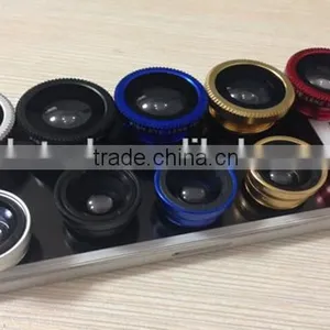 Universal 3 In1 Fisheye Wide-angle Lens for Iphone 5 6 Fish Eye Lens for Samsung Phone thumbnail-5