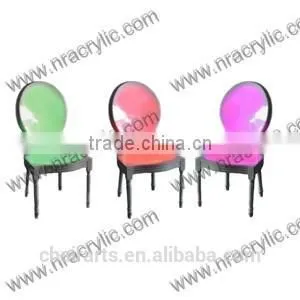 Shanghai Wedding Banquet Led Illuminated Rechargeable Armless Dining Chair thumbnail-1