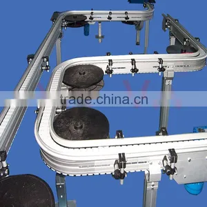 Cooking Oil Transportation Plastic Chain Conveyor System With Side Guide thumbnail-6