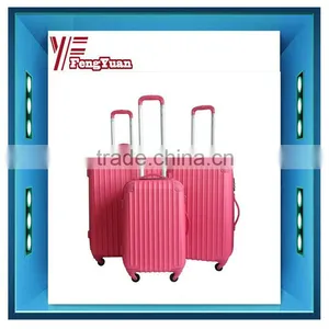 2015 China Factory Trolley Case Fashion Pink Abs Wrap Angle Travel Luggage Bag/travel Trolley/new Design Travel Bags thumbnail-1