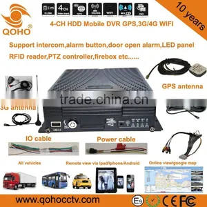 Vehicle Mobile DVR 4-CH Harddisk H.264 Video Compression 4G Mobile Dvr thumbnail-4