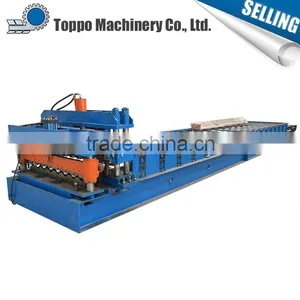 New Design High Quality Making Metal Colored Roof Tile Forming Machine thumbnail-1