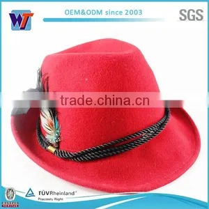 Hot Selling Women Fedora Hats, Cheap Fedora Hat, Ladies Trilby Hat thumbnail-3
