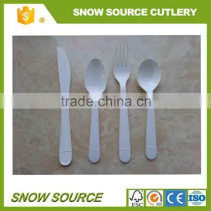 White Color Disposable White PP Material Plastic Cutlery Sets thumbnail-1