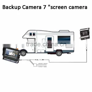 Car Rear View Night Vision Camera System With 7-inch Digital TFT LCD Monitor thumbnail-3