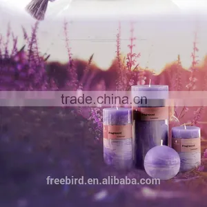 Lavender Scented Pillar Candle for Sale thumbnail-3