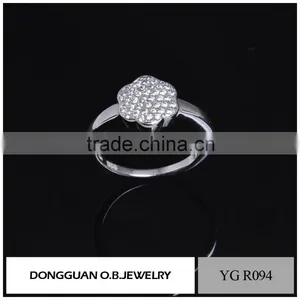 Luxury 925 Sterling Silver Flower Ring/Engagement Ring/Diamond Ring For Girls thumbnail-1