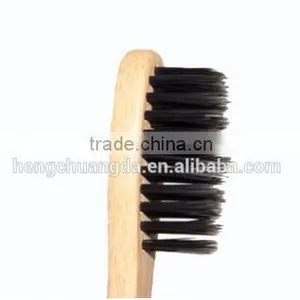 High Quality Colorful Charcoal Wholesale Wooden Bamboo Toothbrush thumbnail-3