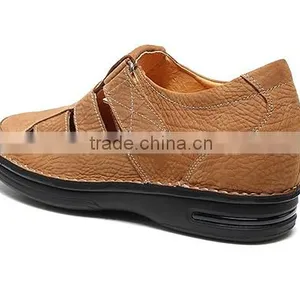 2016 Summer Height Increasing Style Genuine Leather Men Sandals thumbnail-4