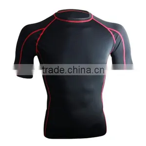 Hot Sell MMA Men Rash Guard Short Sleeve thumbnail-2