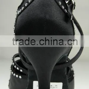 Low MOQ Woman Ballroom Dance Shoes , Ballroom Dance Shoes With High Heel thumbnail-4