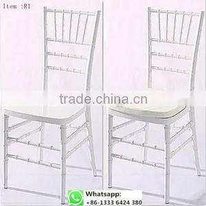 Quality Factory Supply Acrylic Resin Acrylic White Chiavari Chair for Wedding Item: R1# thumbnail-1