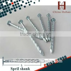 China Nail Supplies Screw Shank Zinc Coated Pallet Nail thumbnail-1