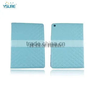 Light Blue Quilted Leather Case for Apple IPad Air With Stand thumbnail-1