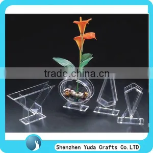 Elegant Clear Stylish Flower Plant Vase Holder Wedding Vase Acrylic thumbnail-1