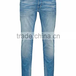 Blue Colour and Washed Style Denim Jean thumbnail-1