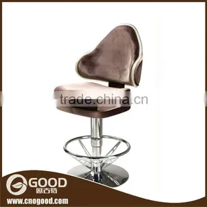 Luxury Casino Furniture Leather Swivel Bar Chair thumbnail-1