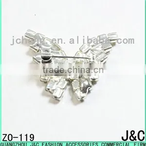 Butterfly Shaped Rhineston Zamac Button thumbnail-2
