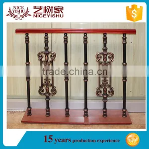 Ornamental Wrought Iron Stair Railing / Decorative Wrought Iron Handrails Supplier thumbnail-2