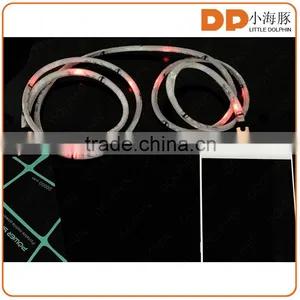 New Model Shoelace LED Charging Cable OEM 2 in 1 Usb Cable thumbnail-3