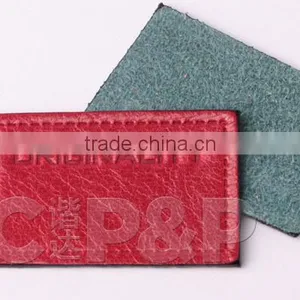 High Quality Wholesale Factory Jeans Leather Patch Labels for Jeans thumbnail-2
